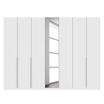Armoire à portes battantes Skøp II Verre blanc mat / Miroir en cristal - 315 x 236 cm - 7 portes - Confort