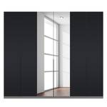 Armoire à portes battantes Skøp Verre noir mat / Miroir en cristal - 270 x 236 cm - 6 portes - Basic