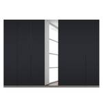 Draaideurkast Skøp zwart matglas/kristalspiegel - 315 x 222 cm - 7 deuren - Basic
