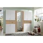 Armoire à portes battantes Taiga Blanc alpin / Imitation chêne parqueté - 270 cm (10 porte) - Blanc alpin / Imitation chêne parqueté - Largeur : 270 cm