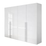 Armoire à portes battantes Park Avenue Blanc alpin / Blanc brillant - Eclairage intégré - 2 portes - Largeur : 120 cm