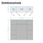 Drehtürenschrank Tollow Kernbuche Teilmassiv - Breite: 205 cm