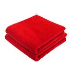 Asciugamano da doccia PURE (set da 2) Cotone - Rosso