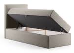 Boxsprinbett Einzelbett Pinet Mini Taupe - Breite: 70 cm