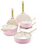 Kochgeschirr-Set Padova Reserve 10er Set Pink - Metall - 28 x 14 x 28 cm