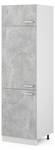 Armoire pour frigo R-Line 30254 Imitation béton - Blanc