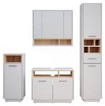 Badmöbel Set Beatrice 36288 Braun - Weiß - Holzwerkstoff - 80 x 93 x 40 cm