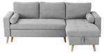 Schlafsofa KORI Grau - Textil - 146 x 88 x 225 cm