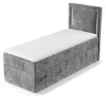 Boxspringbett Indeo Grau - Breite: 100 cm - H3