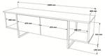 Fernsehschrank Arneb Weiß - Holzwerkstoff - 40 x 48 x 160 cm