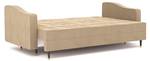 3-Sitzer Sofa SORRAIA Hochglanz Beige