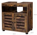 Waschbeckenunterschrank Conakry Braun - Holzwerkstoff - 30 x 63 x 60 cm