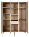 Kleiderschrank Cocoon Eiche - Breite: 143 cm