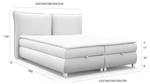 Boxspringbett VALENTIN Beige - Breite: 220 cm