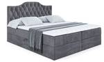 Boxspringbett VILA-1 Steingrau - Breite: 200 cm - H3