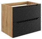 Schrank unter waschbecken OCEAN CUW70 2D Schwarz