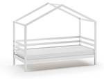 Hausbett PL HB005 Weiß - Massivholz - Holzart/Dekor - 96 x 170 x 210 cm