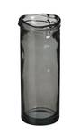 Vase Pepe Grau - Glas - 12 x 28 x 12 cm