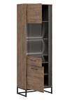 Vitrinenschrank Luton Braun - Holzwerkstoff - 67 x 197 x 40 cm