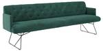 Banc de salle à manger CHARME Vert émeraude - Largeur : 186 cm