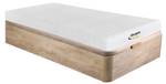 Matratzen-Bettgestell-Set STELO Beige - 90 x 30 x 190 cm