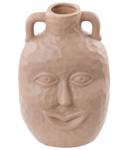 Blumenvase VERIA Beige - Porzellan - 18 x 26 x 13 cm