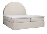 Boxspringbett Half Moon Beige - Breite: 200 cm