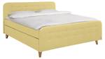 Nordic Box Boxspringbett Gelb - Breite: 162 cm - H3