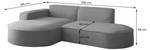 Ecksofa PALMA XS Ottomane Opera Velvet Anthrazit