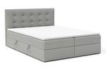 Boxspringbett Doppelbett Adamo Grau - Breite: 160 cm