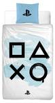 Bettwäsche PlayStation Blau - Weiß - Textil - 135 x 200 x 1 cm