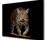 Schneidebrett Jaguar Schwarz - Glas - 52 x 1 x 60 cm