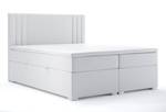 Boxspringbett MORI Weiß - Breite: 140 cm - H3