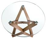 Table d'angle 2127 Marron - Verre - 50 x 41 x 50 cm