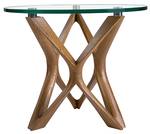 Table d'angle 2127 Marron - Verre - 50 x 41 x 50 cm