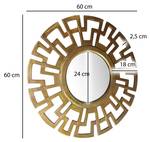 Wandspiegel MARJAN Gold - Metall - 3 x 60 x 60 cm