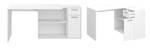 Bureau Robin blanc Blanc - Bois manufacturé - 120 x 75 x 60 cm