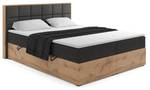 Boxspringbett LOLLY2 Schwarz - Breite: 189 cm - H3