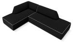 Ecksofa RUBY 4 Sitzplätze Schwarz