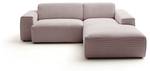 Ecksofa RANI Pink - Armlehne davorstehend rechts - Ecke davorstehend rechts