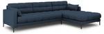 Ecksofa MAMAIA 5 Sitzplätze Blau