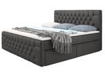 Boxspringbett Sognare Grau - Breite: 200 cm - H3