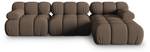 modulares Ecksofa BELLIS 4 Sitzplätze Bronze