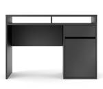 Linearer Schreibtisch mit 1 T眉r, Schwarz