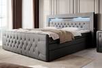 Boxspringbett Sonno Grau - Breite: 160 cm - H3