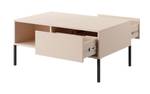 Couchtisch DAST 2S Beige - Holzwerkstoff - Kunststoff - 97 x 45 x 60 cm