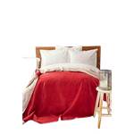 Jetty Decke mit Doppelseitig 150x200 Beige - Rot - Textil - 150 x 1 x 200 cm