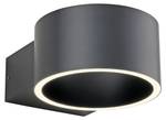 LED Wandlampe PURE Clipse Grau - Metall - 20 x 8 x 20 cm