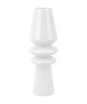 Vase déco Sparkle Cone Blanc - Verre - 9 x 25 x 9 cm