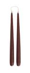 Bougies - Lot de 2 brun foncé Marron foncé